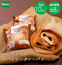 Pasco ロングライフブレッド スパイシーカレーパン 10個入 | パスコ パン 惣菜パン 送料無 ...