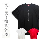 面白い Tシャツ おもしろTシャツ 天上天下唯我独尊 サブカル地雷 黒 ブラック 白 ホワイト 赤 レッド 大きいサイズ ビッグサイズ ビッグT 病みかわいい 文字 サブカル 漢字 原宿 原宿系 プリント オリジナル メンヘラ pasha-pasha88 パシャパシャハチハチ