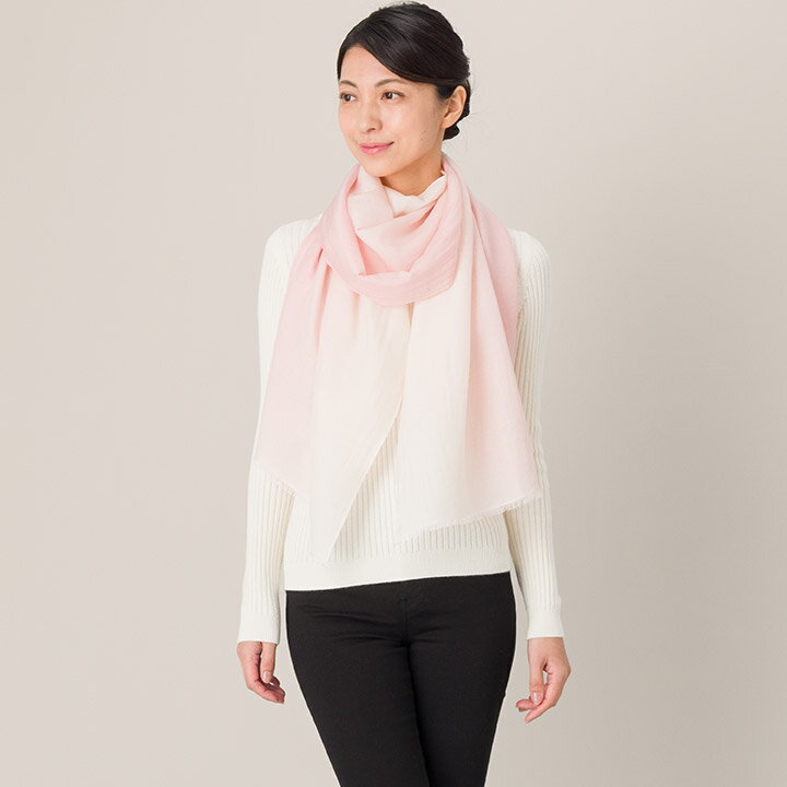 メリノ シルク ストール グラデーション [ギフト箱入] 薄手 ストール マフラー 春物 春 春夏 冷房対策 Stole Stall Gift プレゼント 実用的 内祝い にも 3