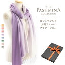 カシミヤシルク 大判ストール グラデーション [ギフト箱入] カシミヤ 大判ストール Cashmere Stole 大判 Pashmina Stall 春 母の日 プレゼント