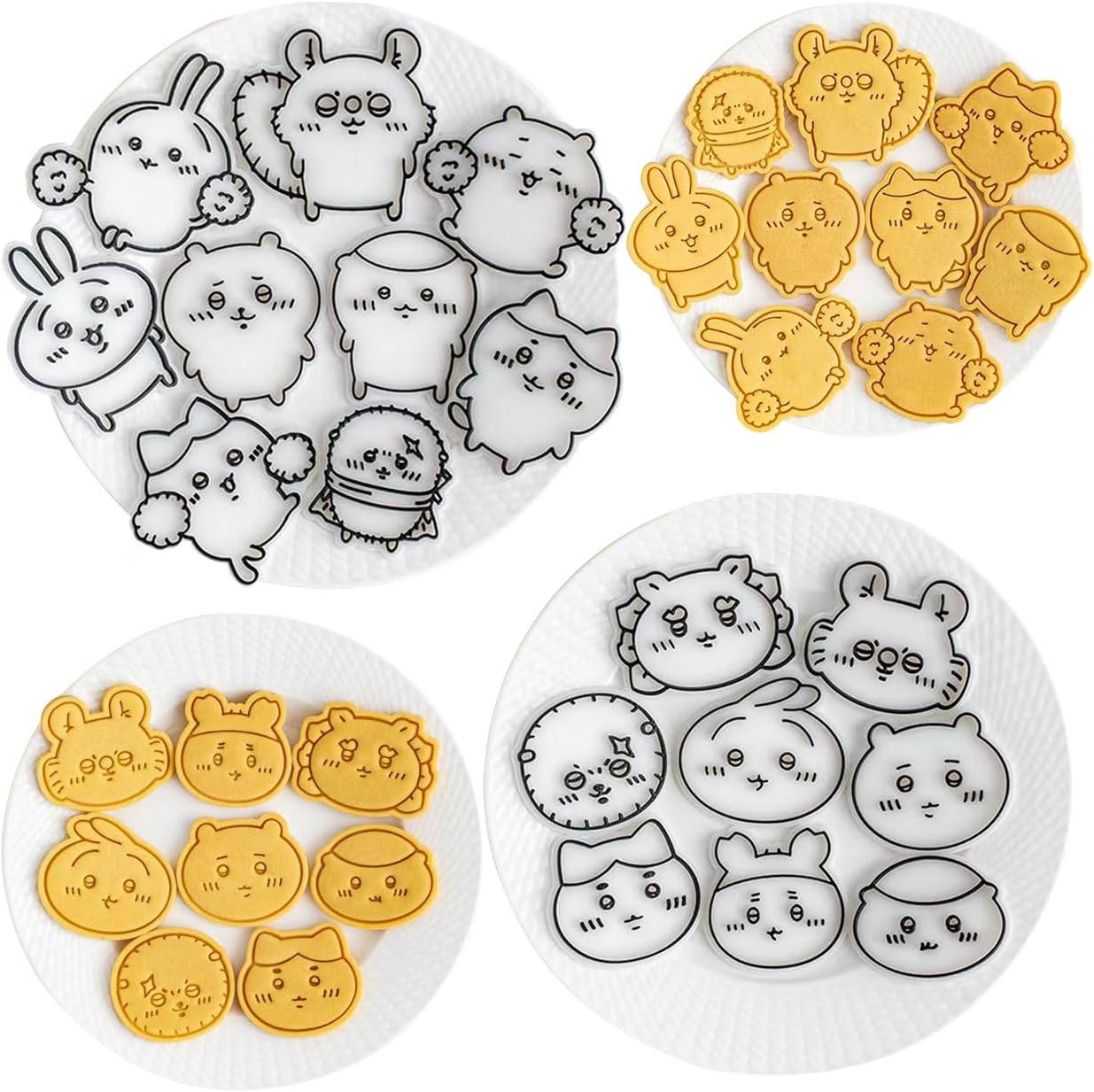 ちいかわ クッキー型抜き ちいかわ ハチワレ うさぎ ウサギ クッキー型 抜き型セット 萌えグッズ グッズ 製菓用品 キッチン プレスタイプ キッチン お弁当 クッキング抜き型セット ビスケット お菓子作り 製菓 手作りのサムネイル