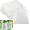 果物袋 60枚/100枚 果樹袋 防虫ネット 防鳥ネット 果物 保護バッグ 保護ネット 防虫 鳩よけネット びわ 桃 ぶどう 巾着袋
