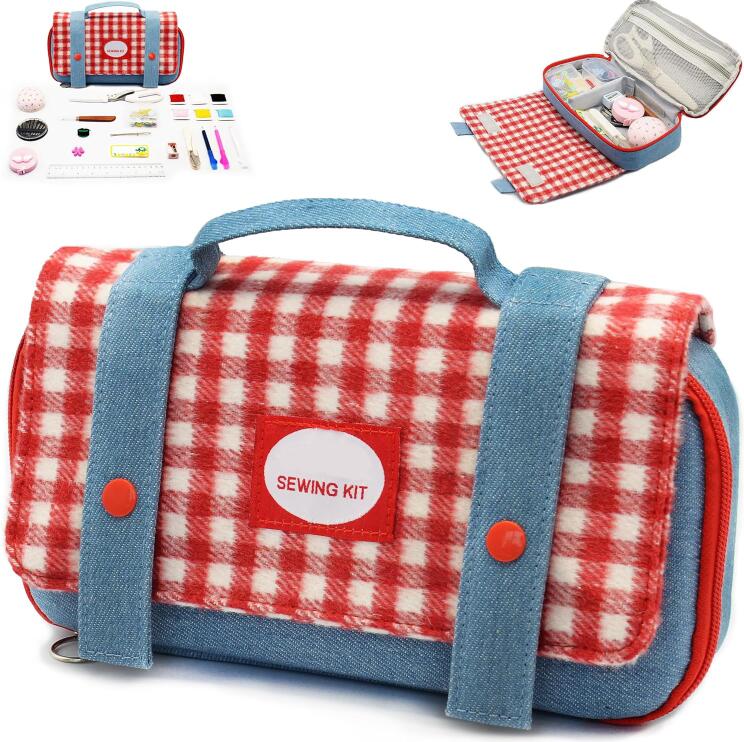 裁縫セット さいほうセット 小学生 裁縫箱 ソーイングセット 女の子 JK風 リボン携帯便利