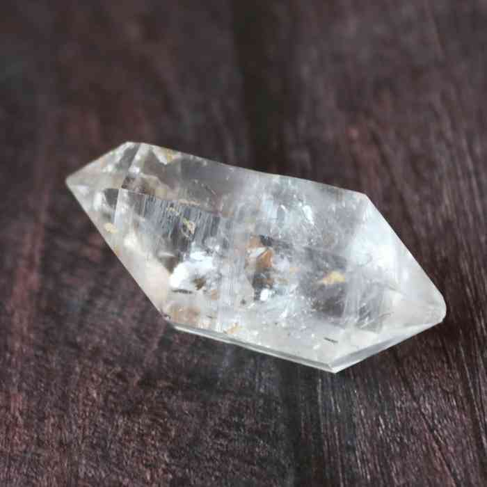 両頭水晶 両剣 水晶 ハーキマー ダイヤモンド 原石 プレゼント 浄化 虹水晶 天然石 コレクション ギフト 贈り物 レインボークォーツ