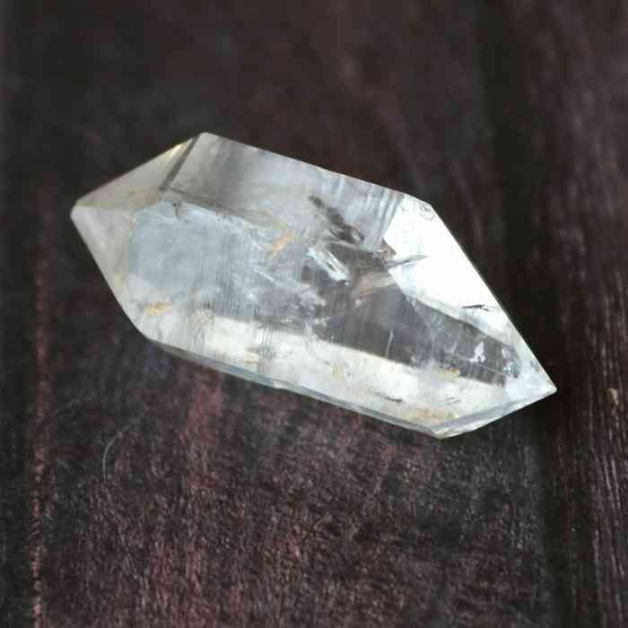 両頭水晶 両剣 水晶 ハーキマー ダイヤモンド 原石 プレゼント 浄化 虹水晶 天然石 コレクション ギフト 贈り物 レインボークォーツ