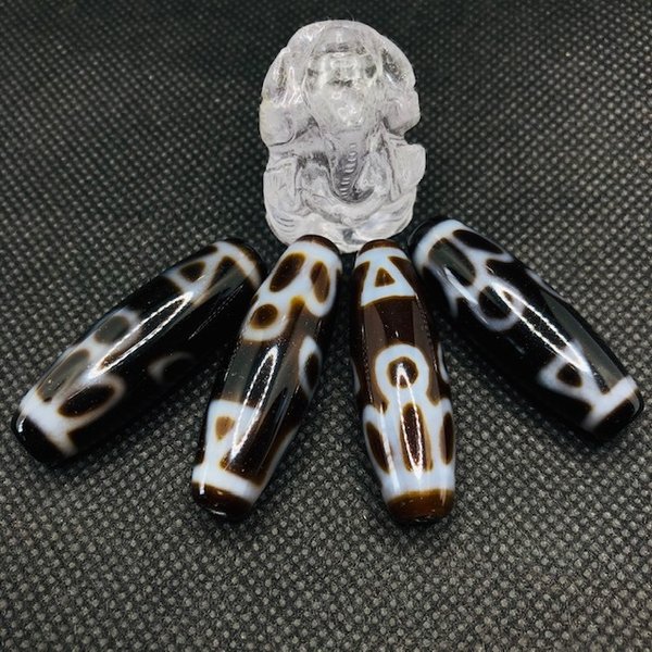歓喜仏天珠 38mm 1粒売り 瑪瑙