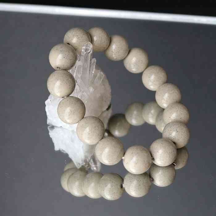 北投石 ブレスレット 14mm 天然石 北投石 メンズ レディース 台湾産 マイナスイオン ラジウム ホクトライト 母の日 父の日