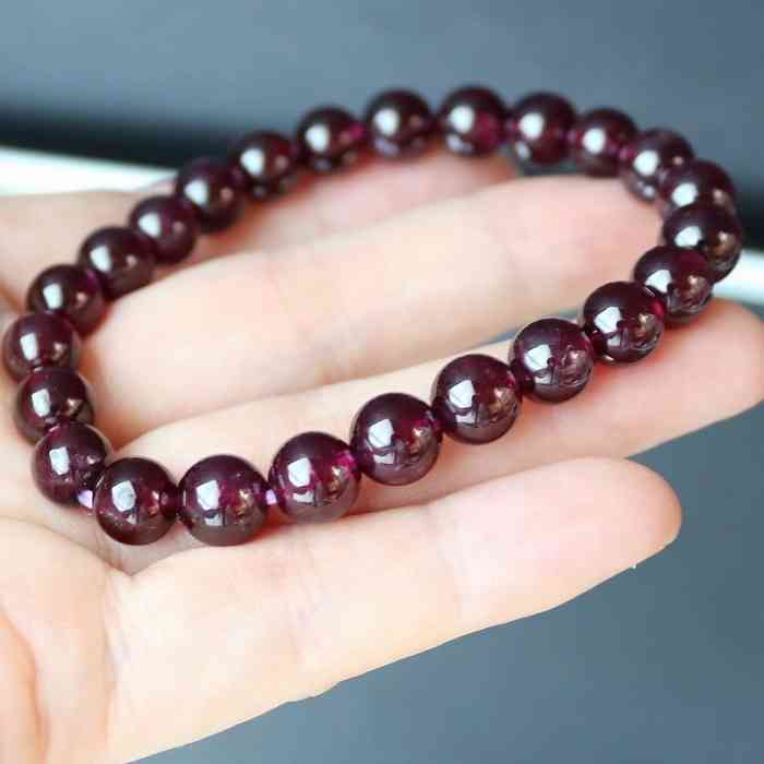 ロードライト ガーネット 8ミリ ブレスレット 天然石 柘榴石 赤 レディース メンズ プレゼント ギフト 贈り物 1月誕生石 母の日