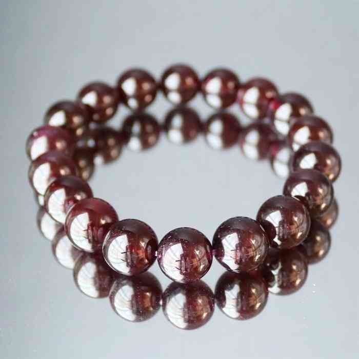 ロードライト ガーネット 11ミリ ブレスレット 天然石 柘榴石 赤 レディース メンズ 送料無料 母の日