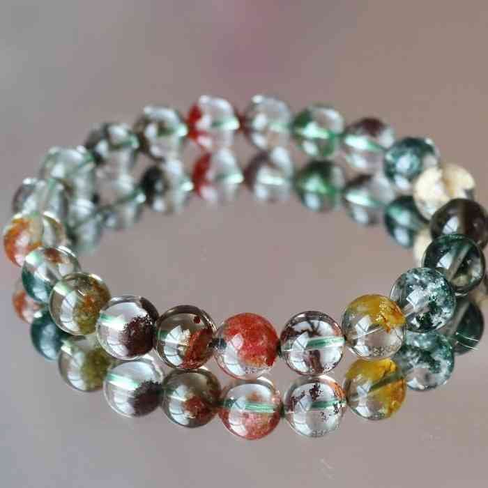 高品質 ガーデンクォーツ 10mm 庭園水晶 水晶 ブレスレット 送料無料 レディース メンズ プレゼント ギフト 仕事運 母の日