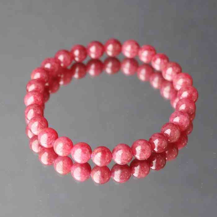 ロードナイト クォーツ 7mm ブレスレット 天然石 パワーストーン プレゼント 可愛い レディース 贈り物 記念品 ギフト レディース 新商品 薔薇輝石 母の...