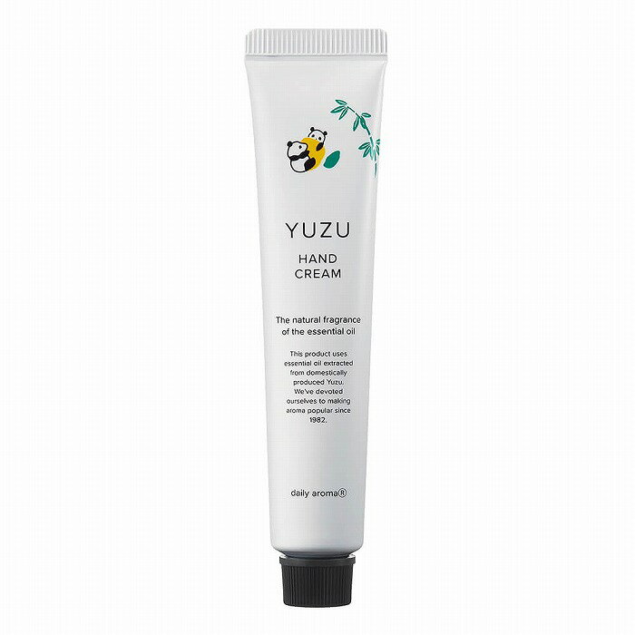 高知県産YUZU ミニハンドクリーム パンダ 20g 1本 ゆず ハンドクリーム お試し プレゼント プチギフトやお試し用にもおすすめ ユズ本来のみずみずしく爽やかな香り DAILY
