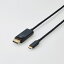 ڤڡѴ֥/Type-C-DisplayPort/2.0m/֥å[CAC-CDP20BK]