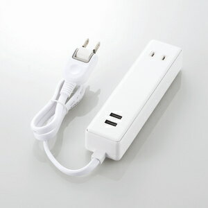 ¨ǼUSBå/USB᥹2/AC2/֥60cm/2.4A/ۥ磻[MOT-U09-2206WH]