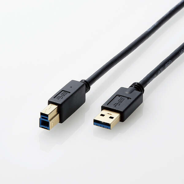 【即納】USB3.0ケーブル/A-Bタイプ/AV売場用/1.5m/ブラック