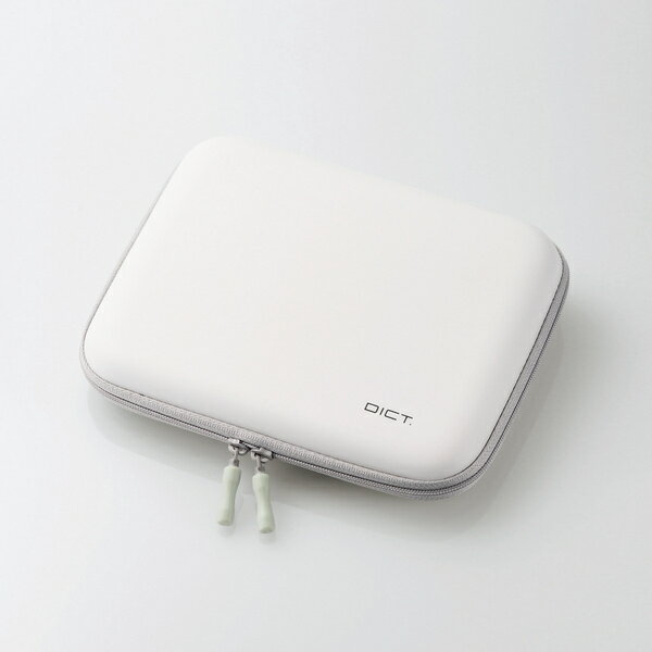 電子辞書ケース/イヤホン対応/タッチペン対応/Lサイズ/ホワイト
