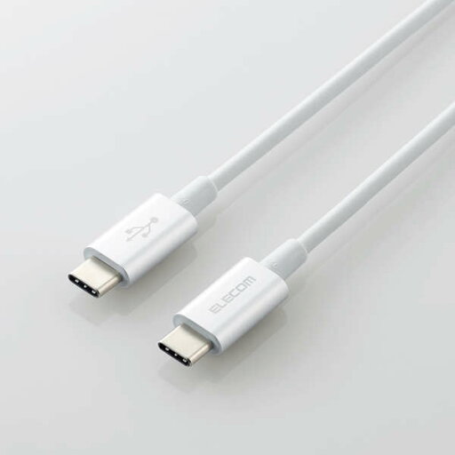 【即納】スマホ・タブレット用USBケーブル/USB(C-C)/準高耐久/Power Delivery対応/認証品/1.0m/シルバー 【即納】スマホ・タブレット用USBケーブル/USB(C-C)/準高耐久/Power Delivery対応/認証品/1.0m/シルバー