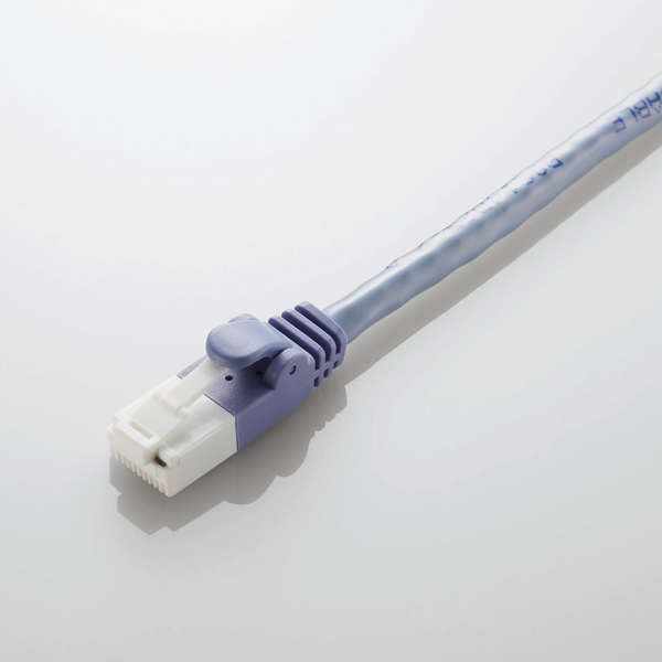 【即納】LANケーブル/CAT6対応/EU RoHS指令準拠/爪折れ防止/簡易パッケージ仕様/50m/ブルー