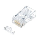 【即納】サンワサプライ カテゴリ6A RJ-45コネクタ(単線用) ADT-6ARJ-100