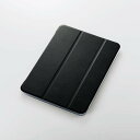 エレコム iPad Air 10.9インチ(第4世代/2020年モデル)/レザーケース/手帳型/2アングル/スリープ対応/背面クリア/ブラック