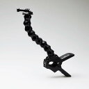 【即納】エレコム GoPro HERO9/8/7/6/5/MAX用 マウント グースネック型 360度回転 多関節フレキシブルアーム 折り曲げ可能 厚み0.6~5cm対応 ブラック