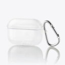 【即納】エレコム AirPods Pro対応アクセサリ/ソフトケース/カラビナ付/クリア