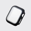【即納】エレコム Apple Watch 40mm/フルカバーケース/ガラス/ブラック