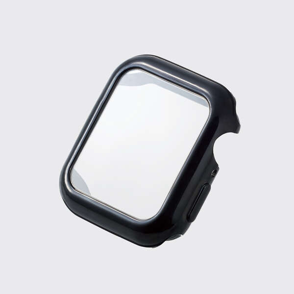 エレコム Apple Watch 40mm/フルカバーケース/ハイブリッド/ブラック