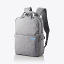 【即納】エレコム カメラバッグ リュック オフトコ off toco 2way 撥水加工 ワンタッチ開閉 14インチPC収納 ペットボトルバンド グレー