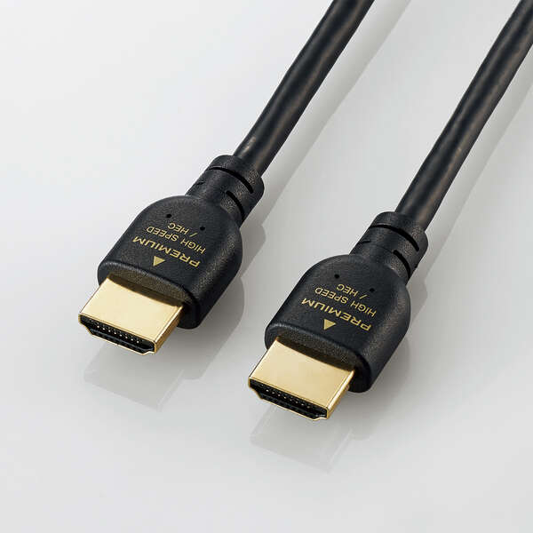 【即納】エレコム HDMIケーブル/PS5対応/Premium/スタンダード/3.0m/ブラック