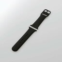 【即納】エレコム アップルウォッチ バンド シリコン 41/40/38mm ブラック