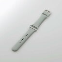 【即納】エレコム アップルウォッチ バンド シリコン 41/40/38mm グレー