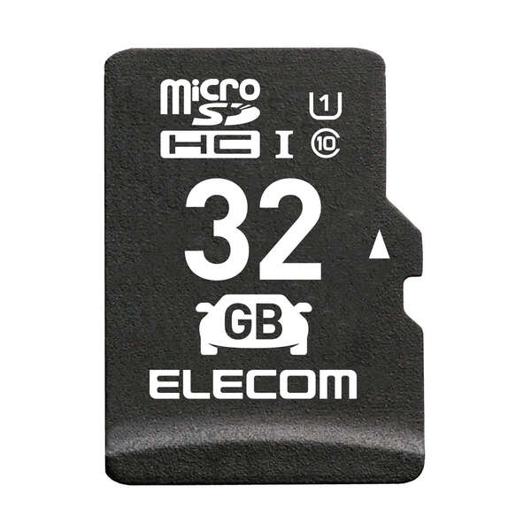 【あす楽】エレコム マイクロSDカード microSDHC 32GB Class10 UHS-I ドライブレコーダー対応 カーナビ対応 防水(IPX7) SD変換アダプター付 高耐久モデル