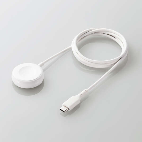 【あす楽】エレコム Apple Watch ( アップルウォッチ ) 充電器 ケーブル USB-C 1.2m 高耐久 Apple正規認証品 【series SE / 7 / 6 / 5 / 4 / 3 / 2 / 1 対応】 ホワイト