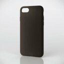 エレコム iPhone SE 第3世代/SE 第2世代/8/7 用 ケース カバー シリコン 衝撃吸収 ワイヤレス充電可 抗菌 ブラック