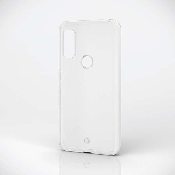エレコム arrows We ソフトケース カバー TPU ストラップホール付 クリア