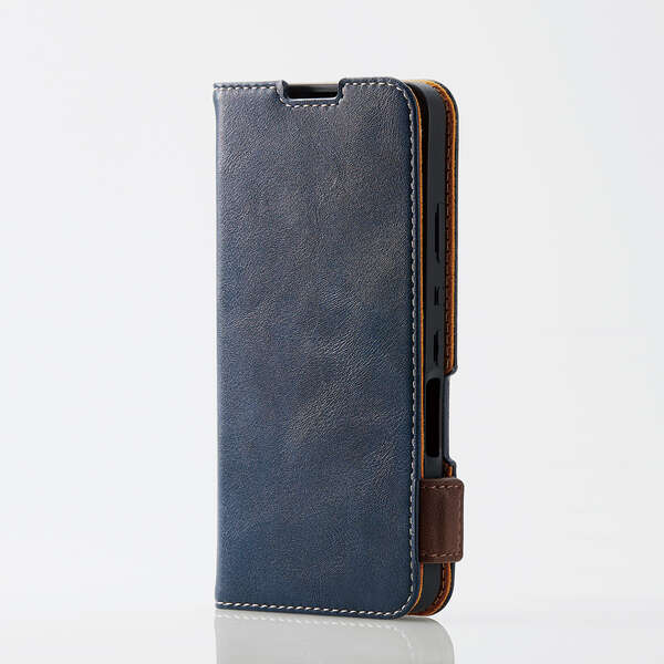 エレコム AQUOS wish ケース カバー レザー 手帳 フラップ マグネット 耐衝撃 ステッチ ...