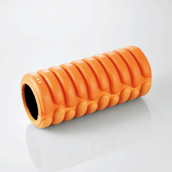 【あす楽】エレコム フォームローラー 筋膜ローラー 筋膜リリース フラット型 2Way(2面)仕様 ソフト面 ハード面 指圧代用器 きんまくローラー オレンジ