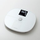 エレコム 体重計 体組成計 エレコム WiFi デジタル 50g単位 アプリ連動 乗るだけ測定 ホワイト