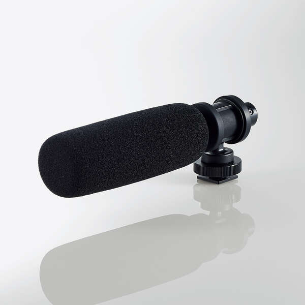 エレコム ガンマイク 4極ミニプラグ スマホ パソコン タブレット 超指向性 ウインドスクリーン付き ...