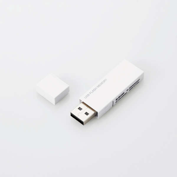 エレコム USBメモリ 2.0 64GB セキュリティ機能付き ホワイト