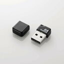 【あす楽】エレコム USBメモリ USB2.0 小型 64GB キャップ付 ストラップホール 1年保証 ブラック