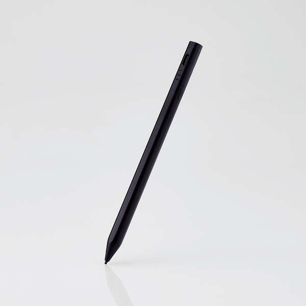 【あす楽】エレコム タッチペン スタイラスペン ( iPad用 / 各種スマホ・タブレット用 ) 2モード搭載 充電式 USB Type-C 充電 磁気吸着 ペン先1.5mm 極細 D型 ペン先交換可 ブラック