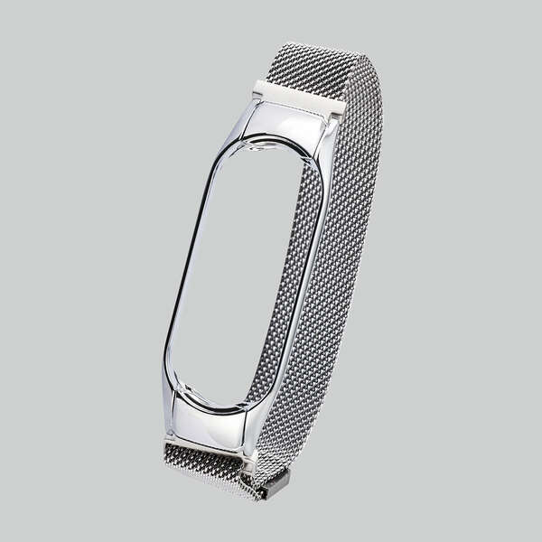 【あす楽】エレコム Xiaomi Mi Smart Band 6 / 5 交換 バンド ベルト ステンレス 通気性 耐久性 スマートウォッチ シャオミ スマートバンド 6 / 5 シルバー