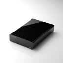 エレコム HDD 外付けハードディスク 6TB ファンレス静音設計 【 テレビ録画 4K Windows mac パソコン PS5 PS4 等対応 】 ラバーフット付 ブラック