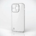 【即納】エレコム iPhone 14 Pro 用 ケース ハイブリッド カバー 衝撃吸収 カメラレンズ保護設計 ストラップホール付 高透明 極限保護 クリア