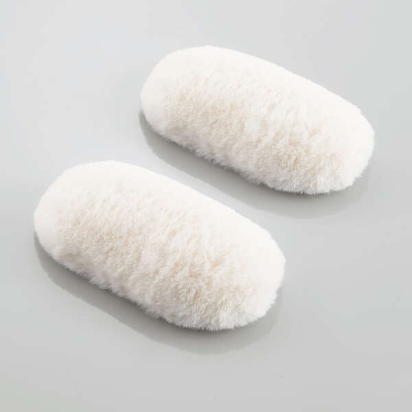 【即納】エレコム リストレスト パームレスト ショートサイズ 2個入 手首 疲労軽減 もふもふ手触り 芯材入り 【 キーボード マウス テンキー 等操作の負担軽減 】 片手乗せ 白