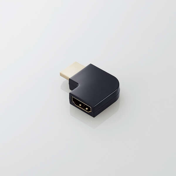 エレコム HDMI 変換 アダプタ L字 左向き 90度 オスメス変換 HDMIケーブル 延長 コネ