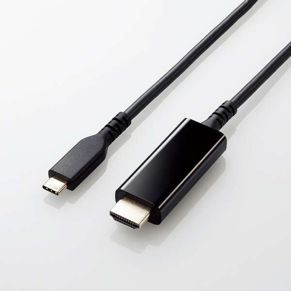 エレコム USB Type-C to HDMI 変換 ケーブル 3m 4K 60Hz 断線に強い 高耐久 【Windows PC Chromebook MacBook Pro / Air iPad Android USB-C デバイス各種対応】 ブラック