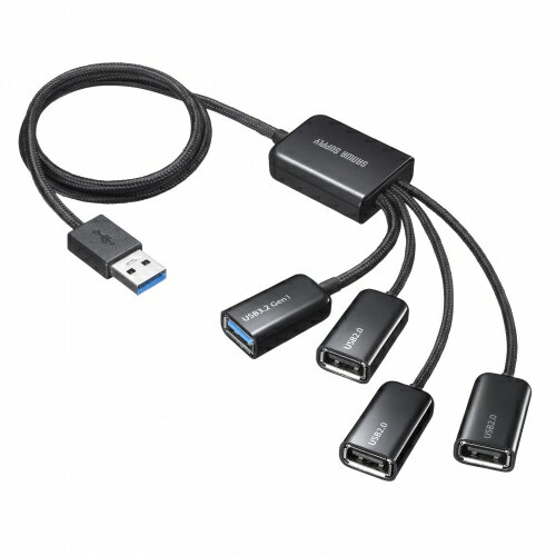 【あす楽】サンワサプライ USB3.2 Gen1+USB2.0 コンボハブ（4ポート）